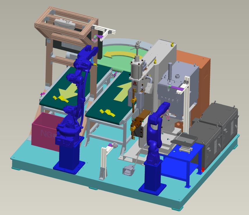 机器人柔性凸焊系统