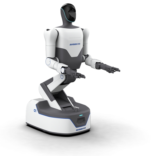 新松“松羿”轮式双臂机器人 