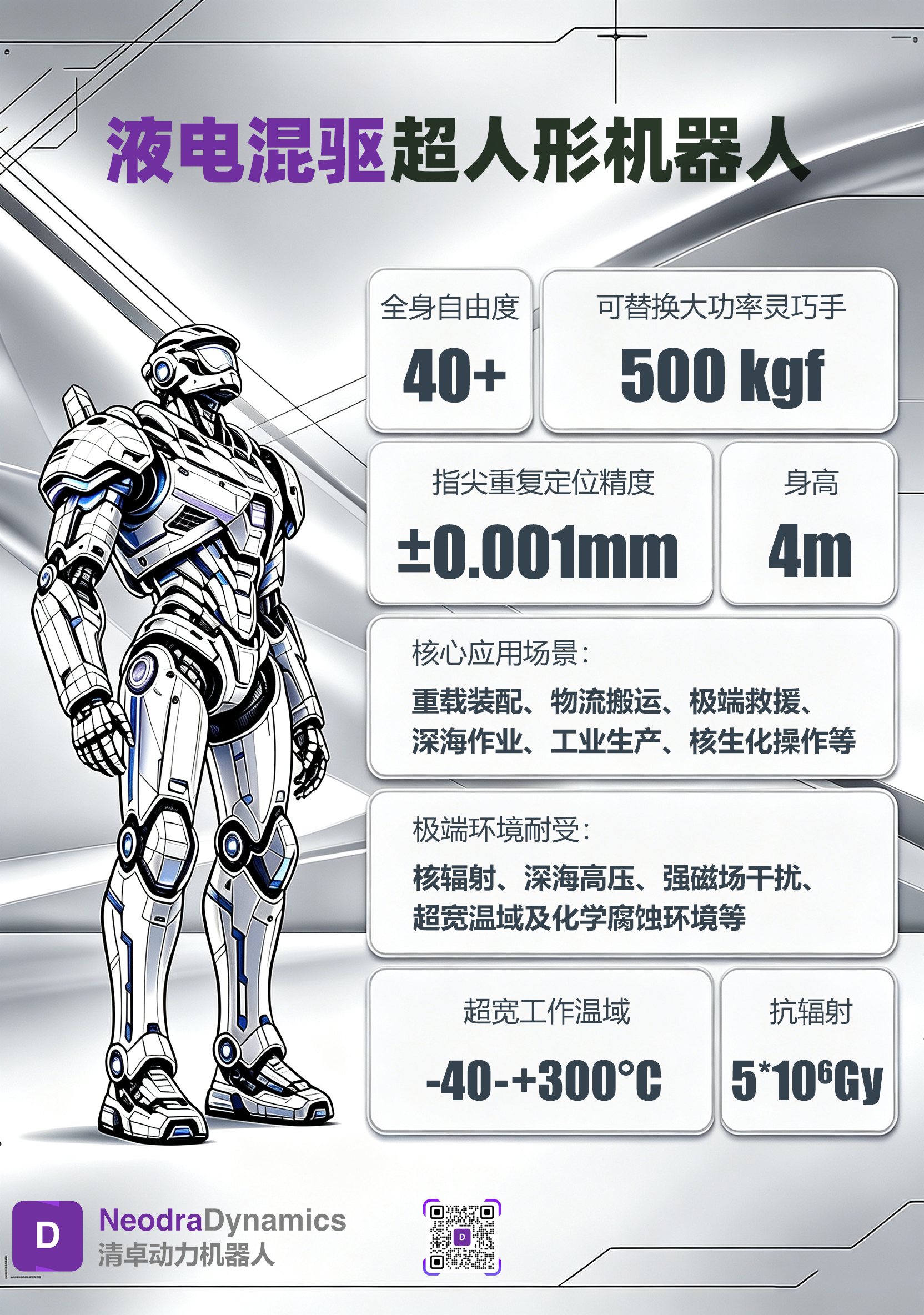 液电混驱超人形机器人